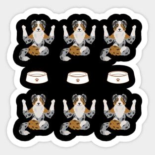 Australian shepherd dog cute pattern Sticker